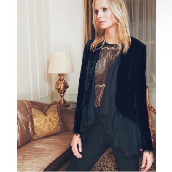 Cami NYC silk velvet black jacket NEW - Picture 1 of 7